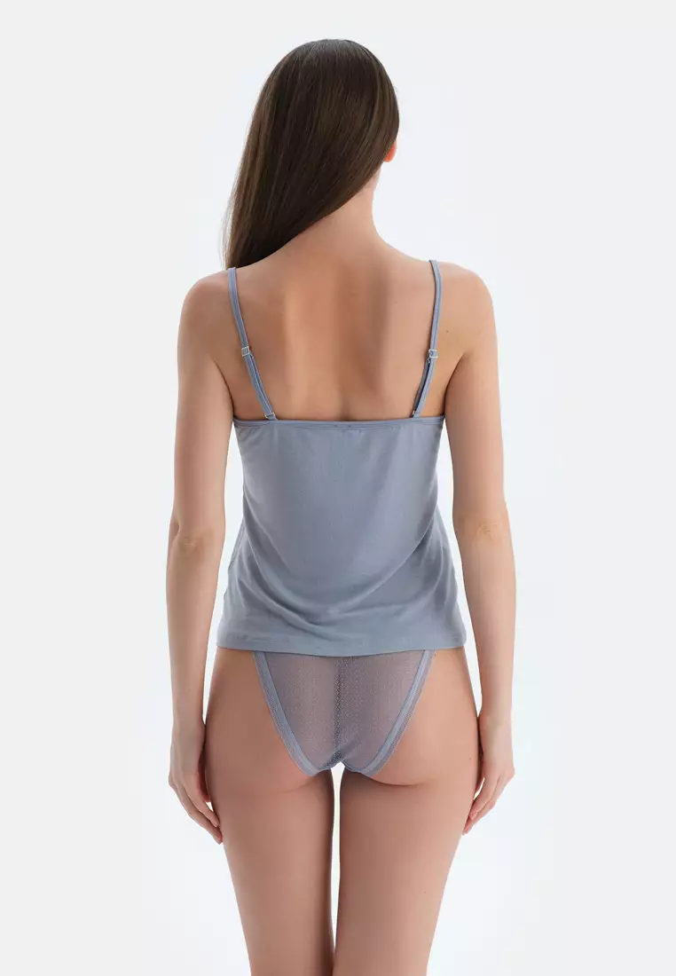 Ice Blue Brazilian, Geometric, Brazilian, Underwear for Women