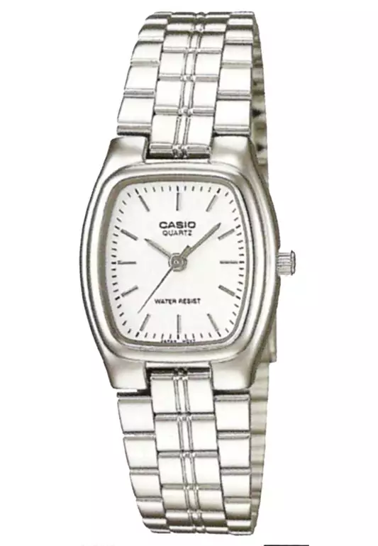 Men Analog Watch LTP-1169D-7AR Silver Stainless Steel Strap