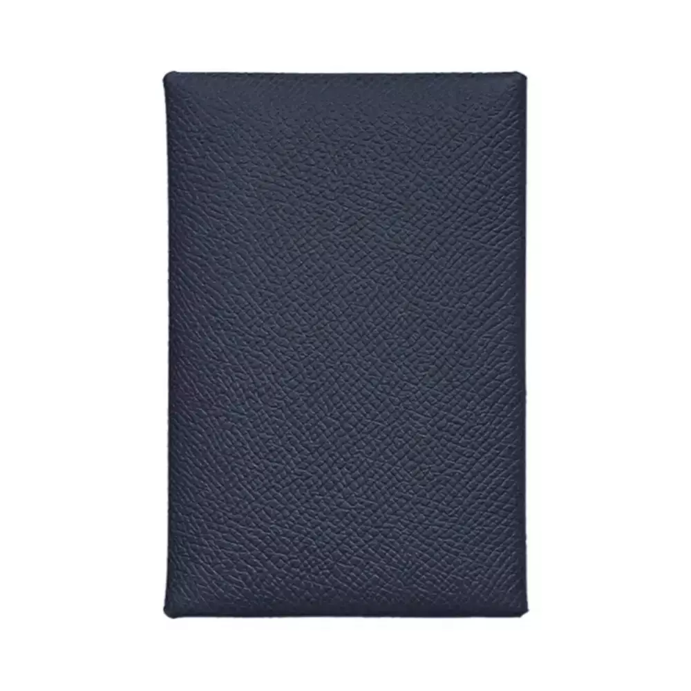 Calvi Duo Compact Veau Epsom Bleu Abysse/Navy