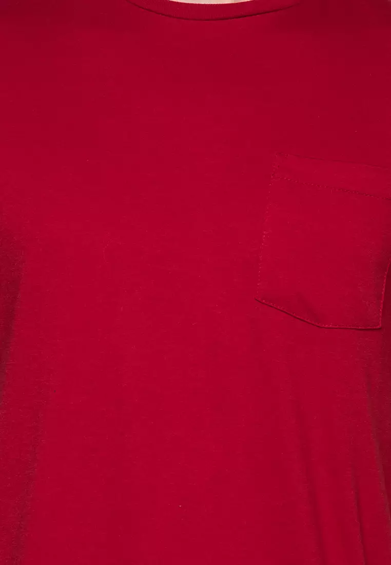 Perfect Crew Neck Round Neck with Pocket TShirt Shirt