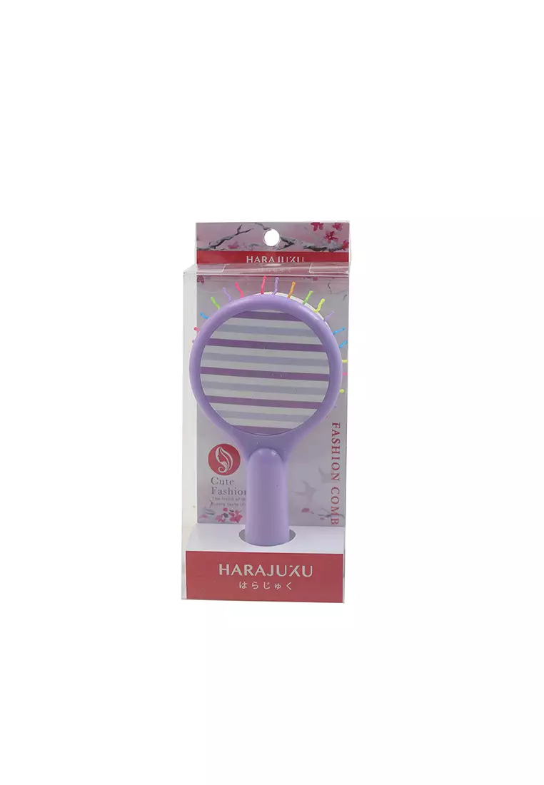 L.Blend Rainbow Hair Comb Stripes Pattern Type P Light Purple