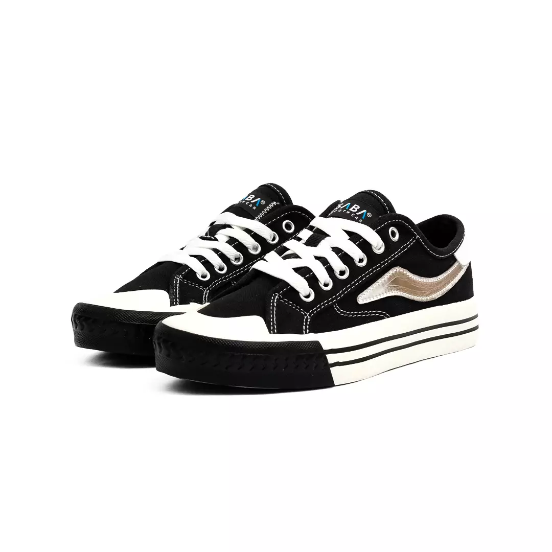 SABA Veron Low Pro Ice Black - Sepatu Sneakers Casual Pria Wanita