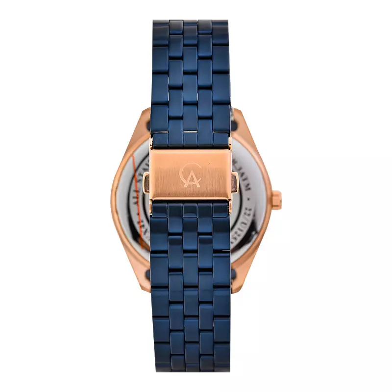 Jam Tangan Pria Alexandre Christie Classic Steel AC 8674 MD BURBU Men Blue Dial Blue Stainless Steel Strap