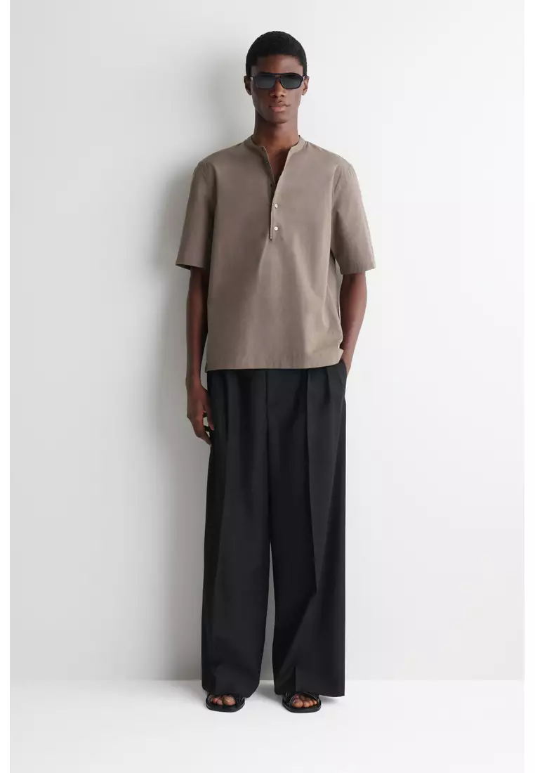 COTTON HENLEY SHIRT