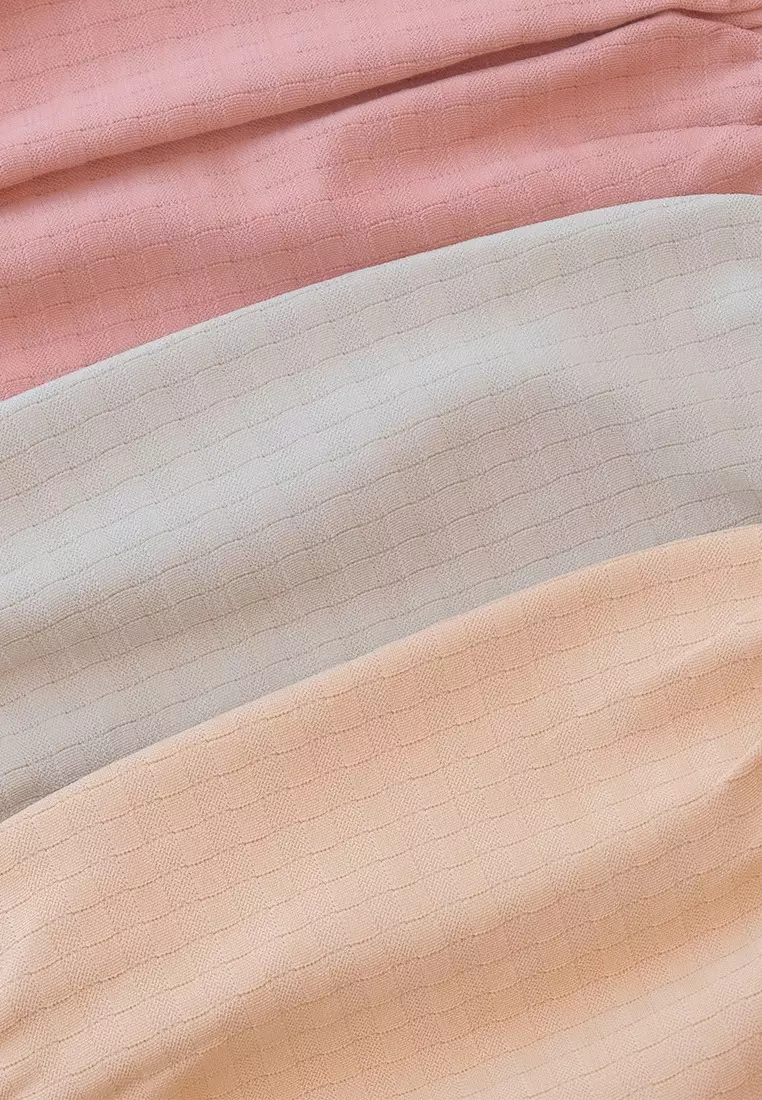 Daneen Waffle Oneset | Setelan Wanita Simple - Mint Leaf