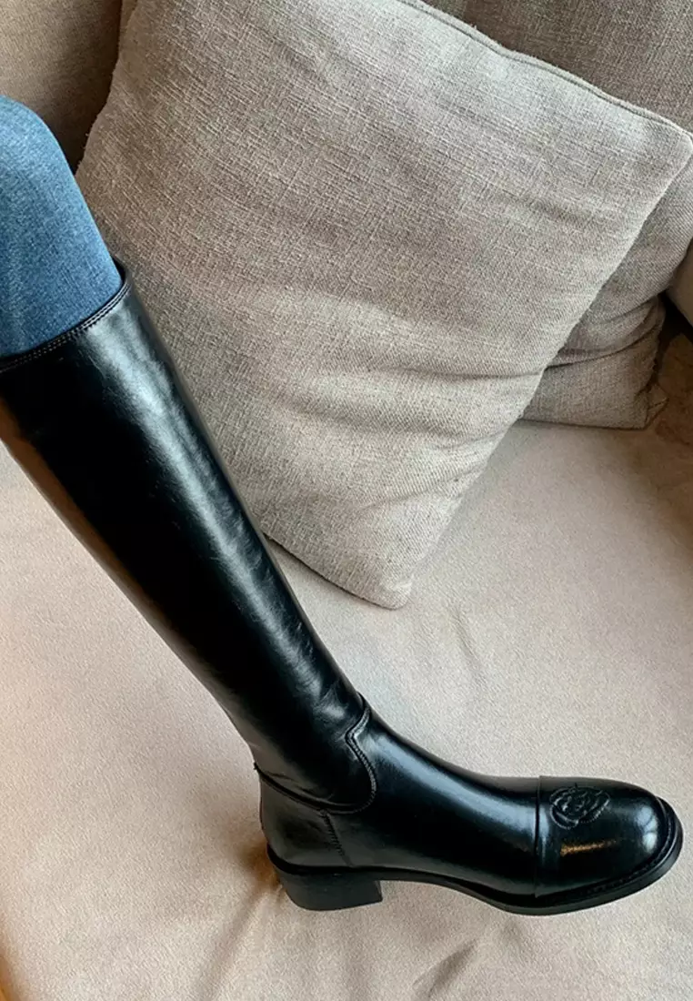 Aquatalia natalee leather riding boots shop