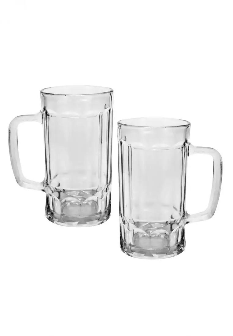 Heavy base 300ml clear cheap glass beer mugs for sale