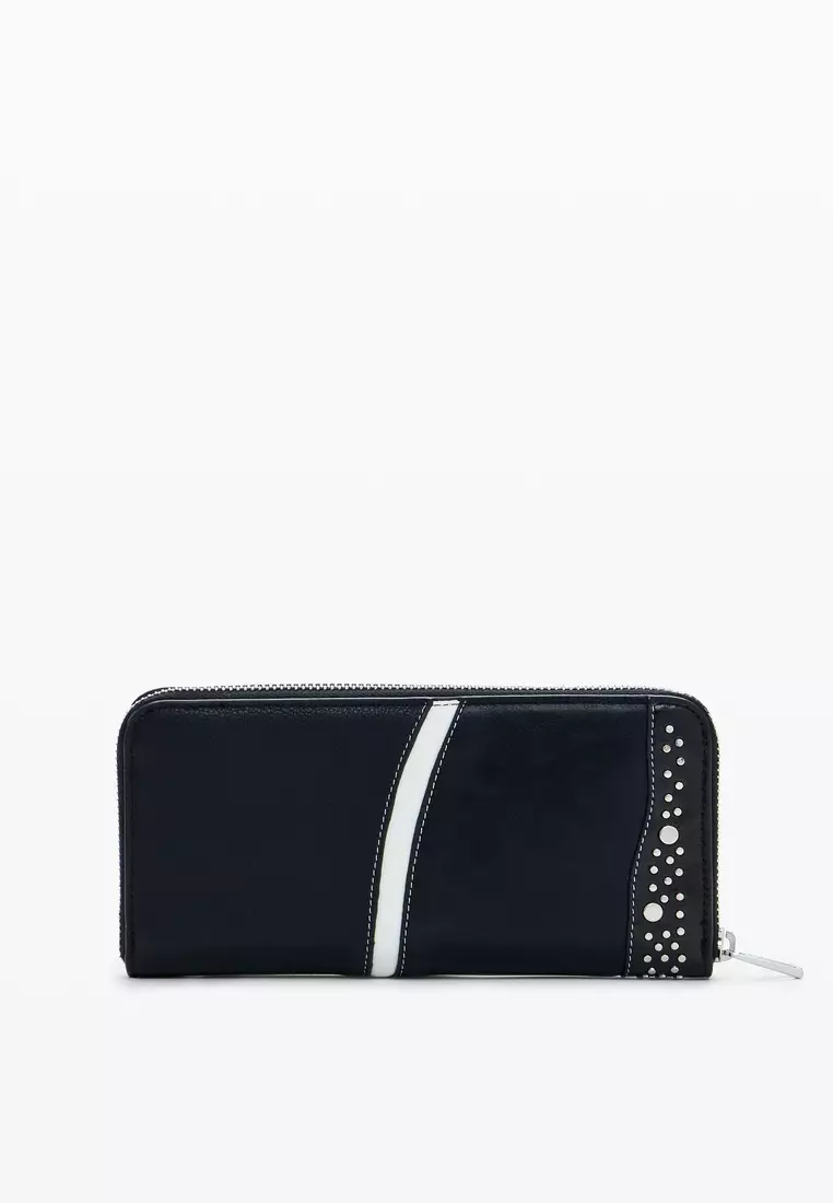 M wallet with studs