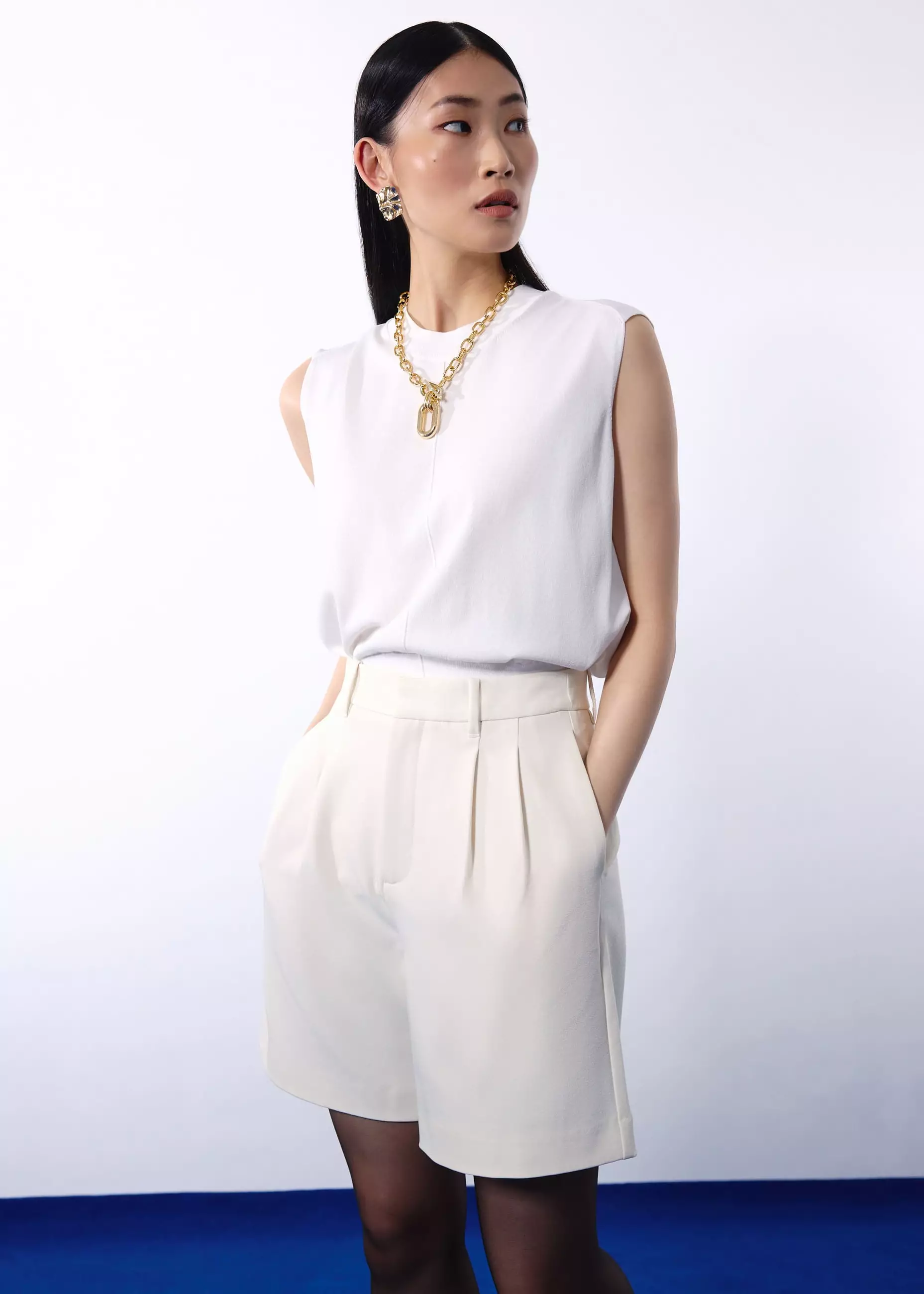 Celana Pendek Wanita - Lana Tailored High Waist Shorts