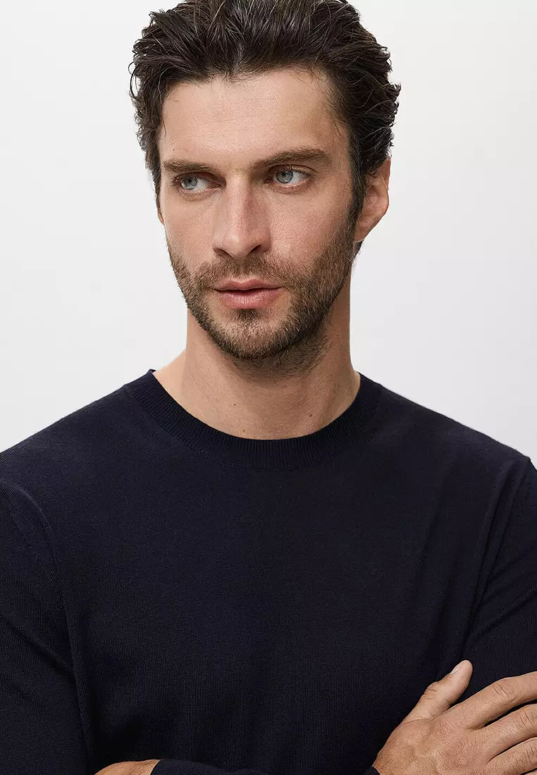 100% Merino Wool Crew Neck Sweater