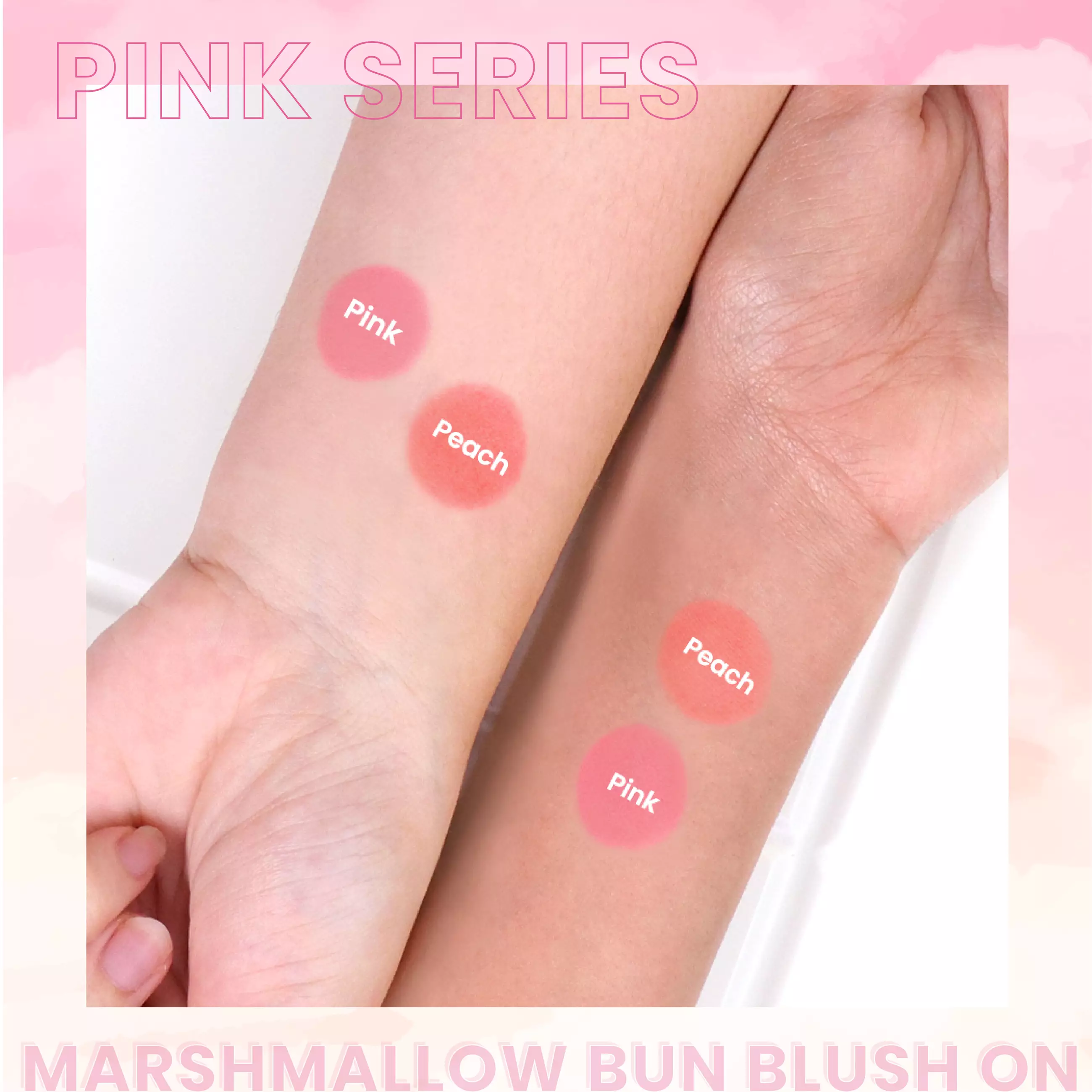 Moko Moko Marshmallow Bun Blush-On - Pink