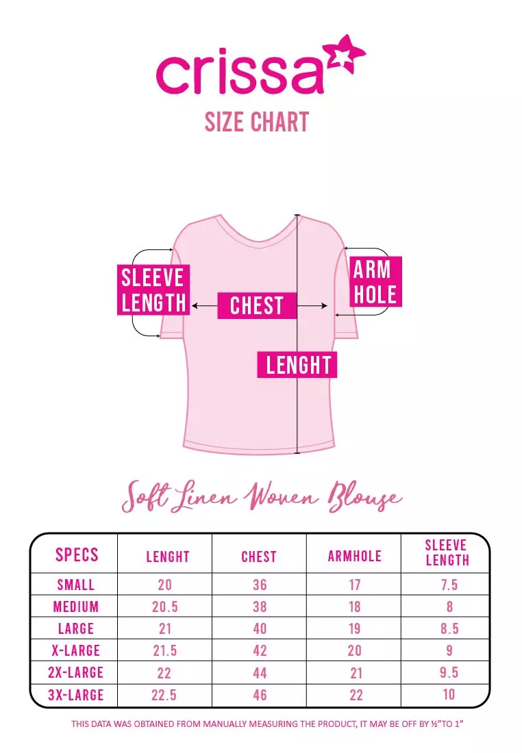 Soft Linen Woven Short Sleeves Blouse