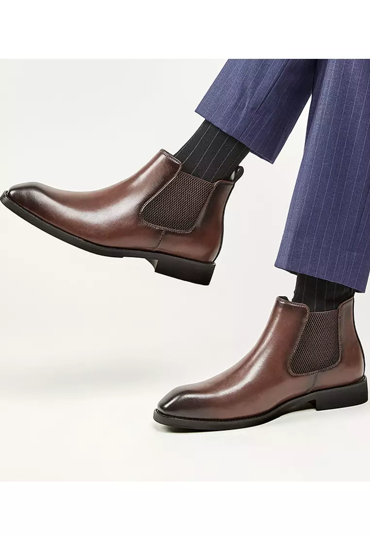 Business Leather Chelsea Boot KB25M01