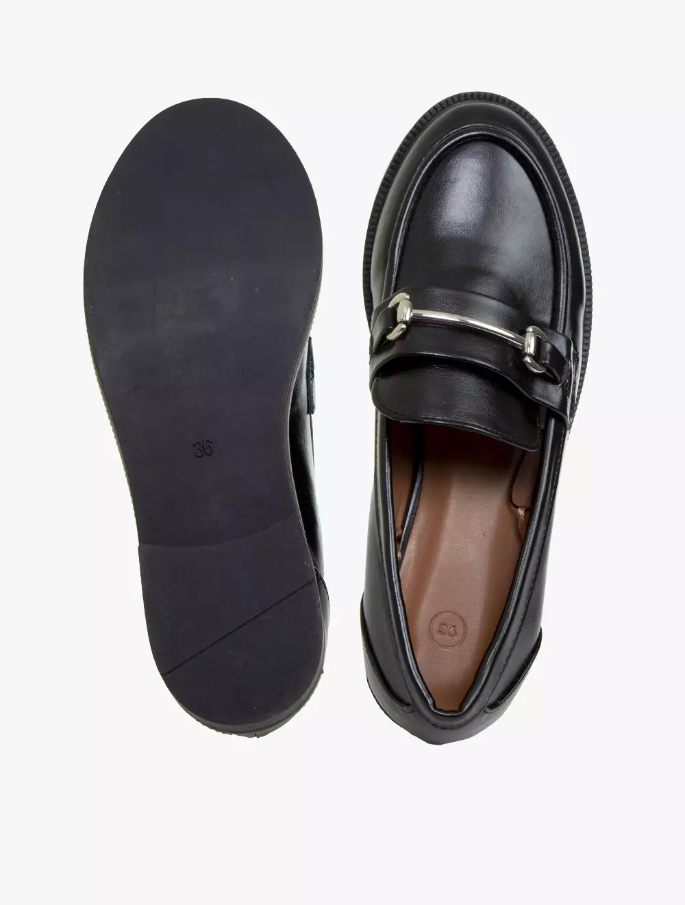 CIARA CLASSIC LOAFER - BLACK TEXTURED
