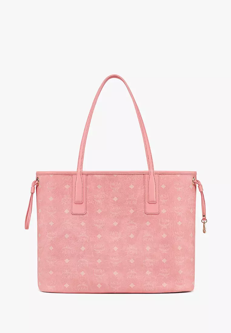 Pink best sale mcm shopper