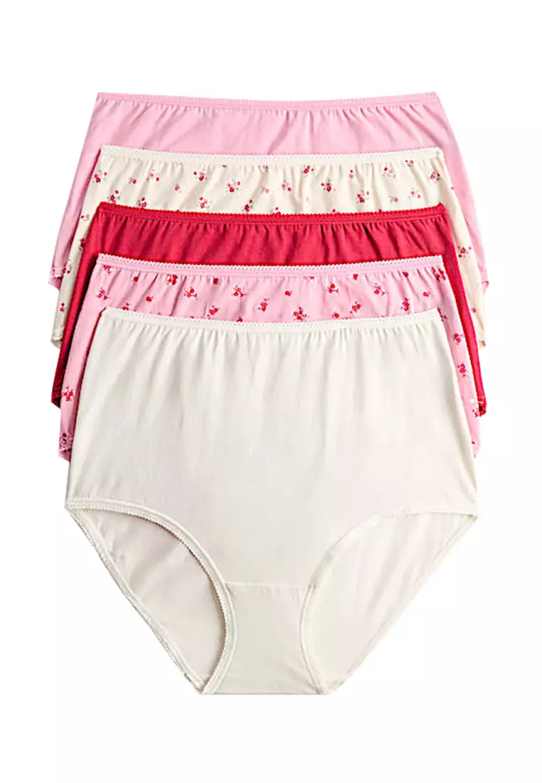 5pk Cotton Lycra Full Briefs