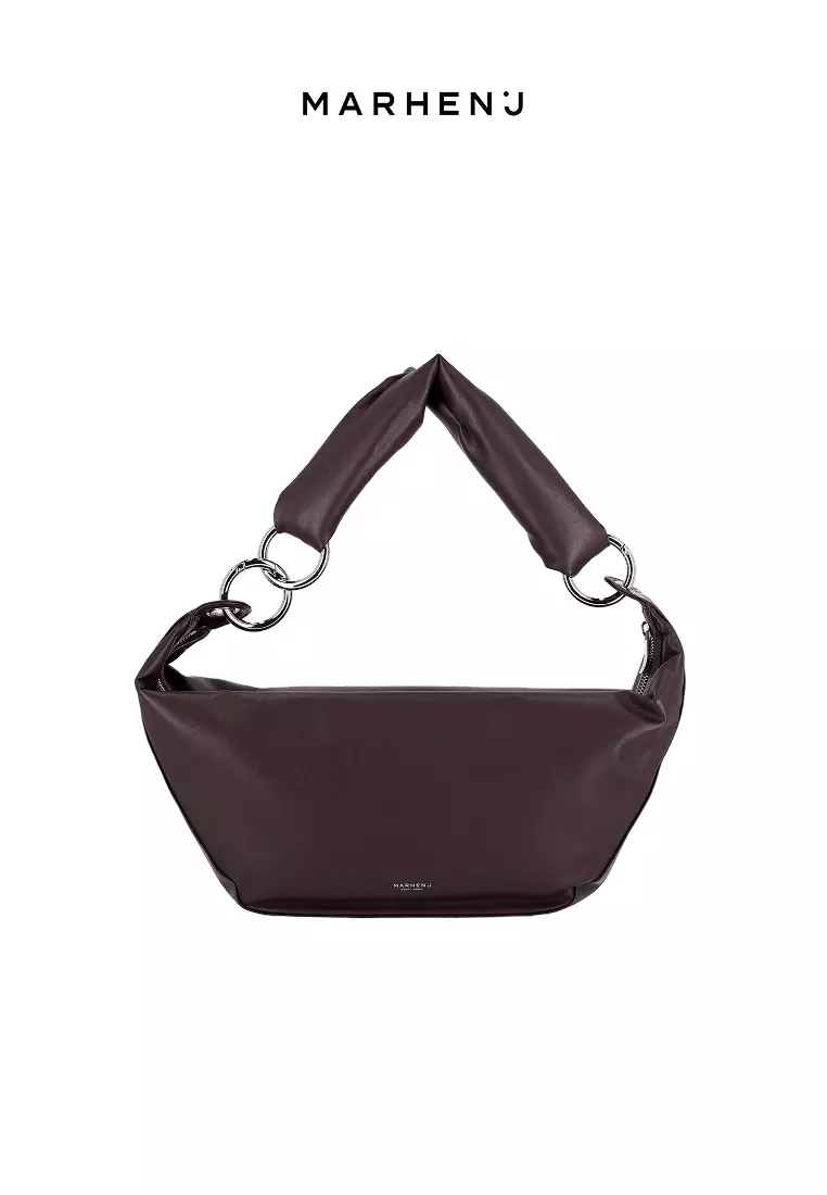 ARROW Vegan Leather Crossbody Bag Wine Brown