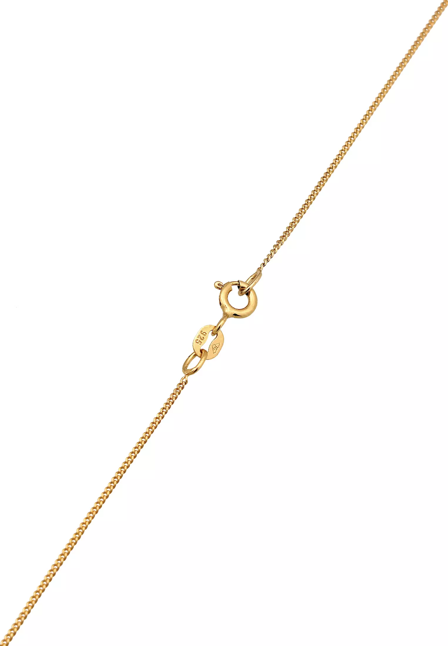 Necklace Yin & Yang Pendant Symbol Enamel Gold Plated