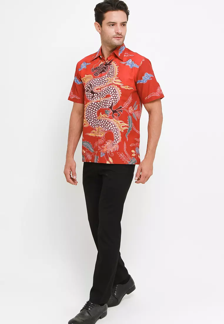 Kemeja Batik Katun Lengan Panjang Motif Nogo Sosro Batik Exclusive Spesial Premium