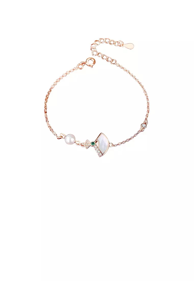 Buy Glamorousky 925 Sterling Silver Plated Rose Gold Fashion