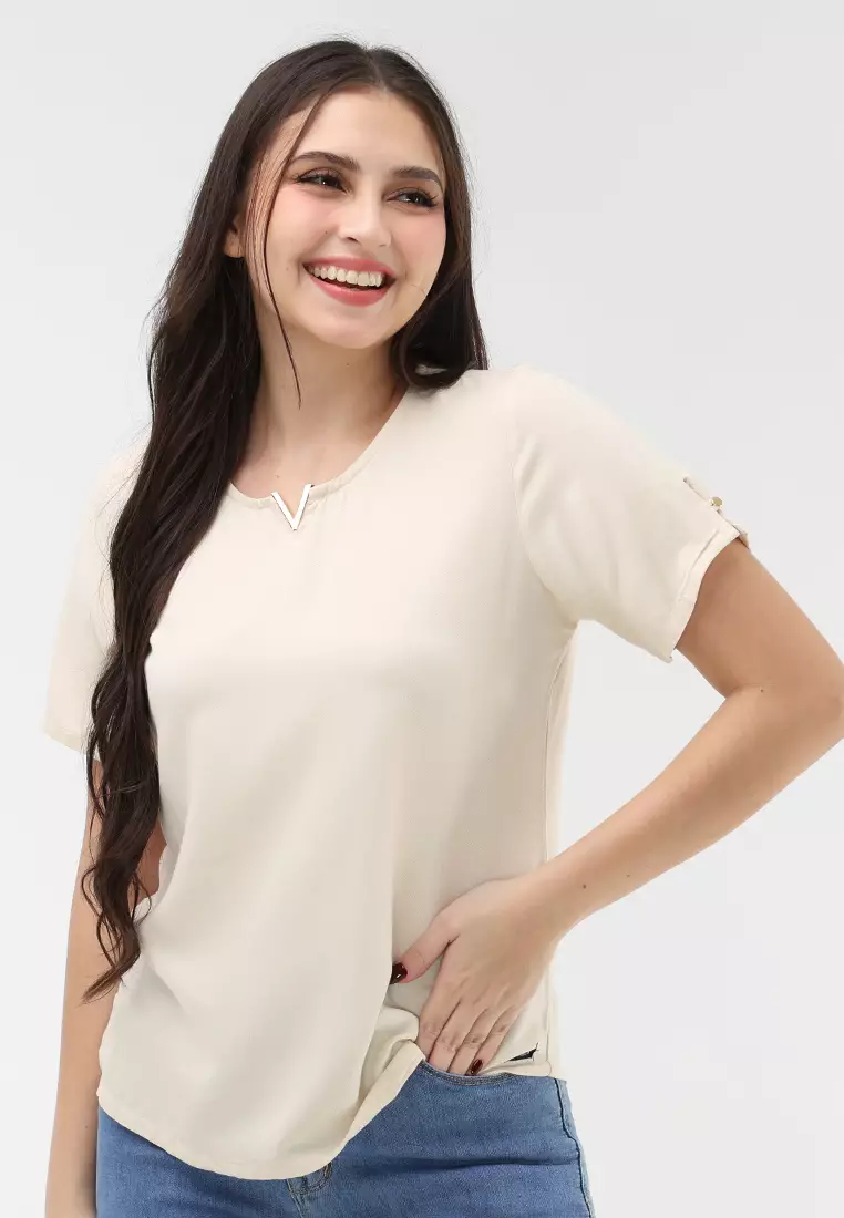 Boldtwill Rayon Short Sleeves Blouse