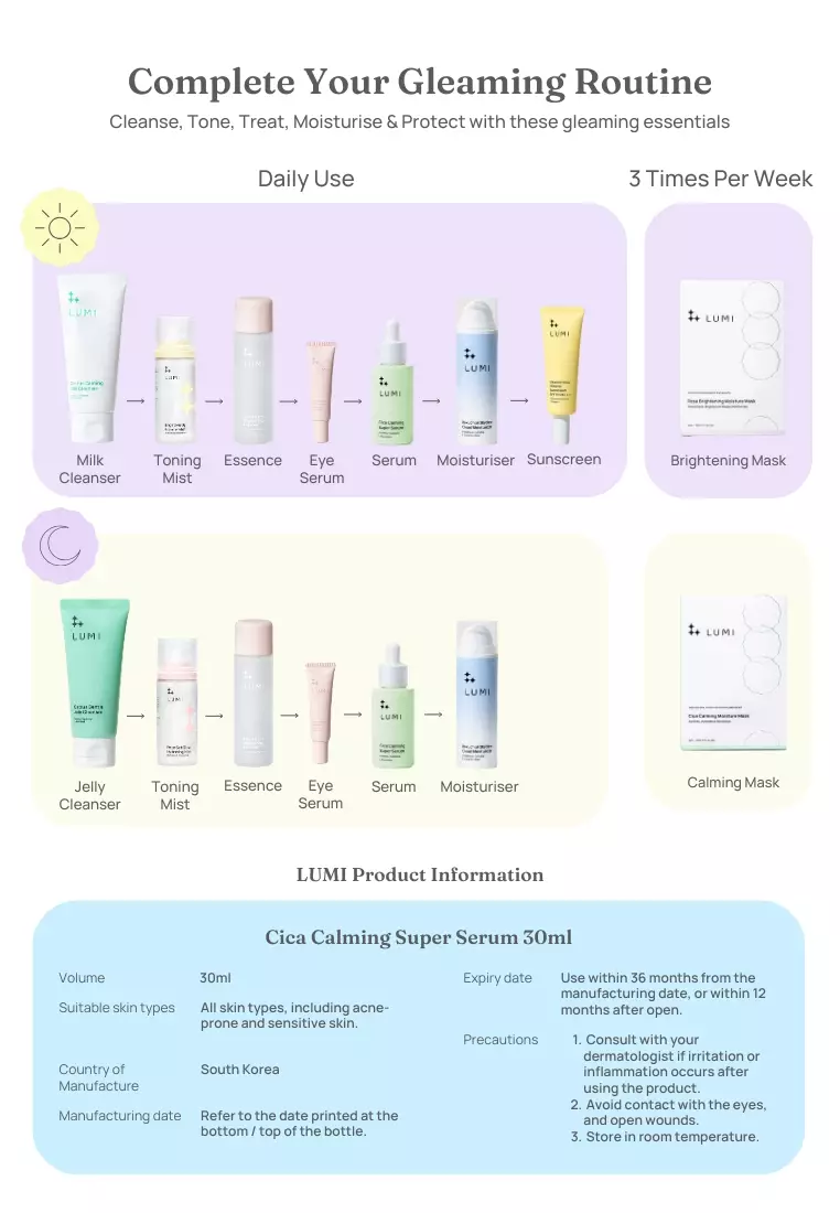 LUMI Cica Calming Super Serum (30ml)