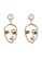 A-Excellence gold Human Face Statement Earrings B3B91AC7134D47GS_1