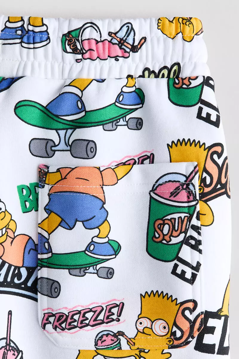 Printed sweatshorts
