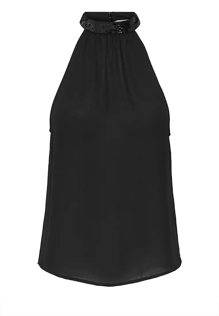 Sleeveless Glitter Top