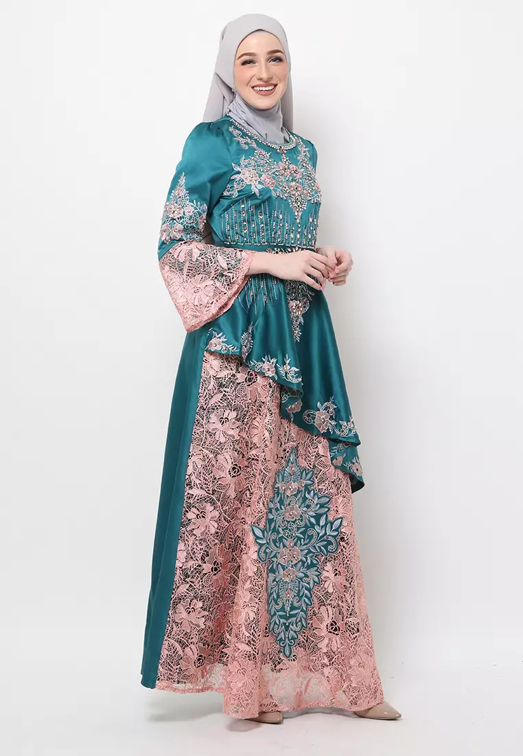 Bibiq Gamis Brokat Satin
