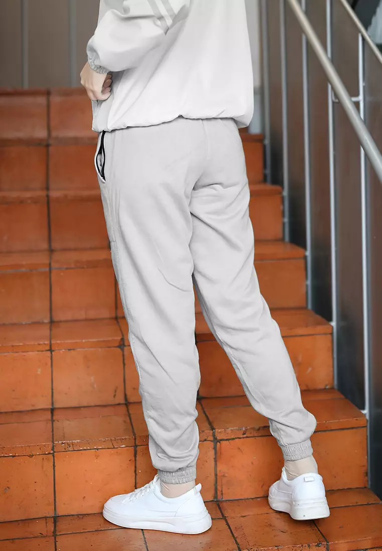 Zelena - Jazzy Jogger Pants | Celana Olahraga | Basic Sport Pants - Grey
