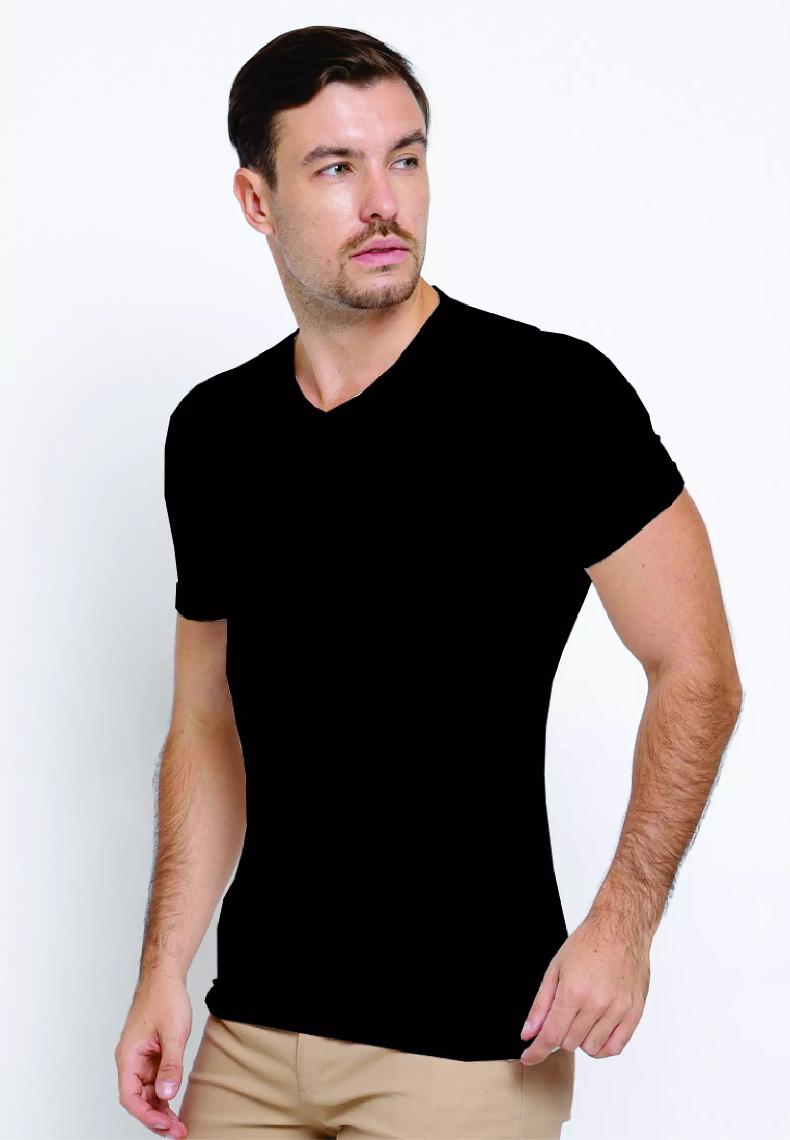 Byford Kaos Dalam Kerah V Neck 1 pcs/pack