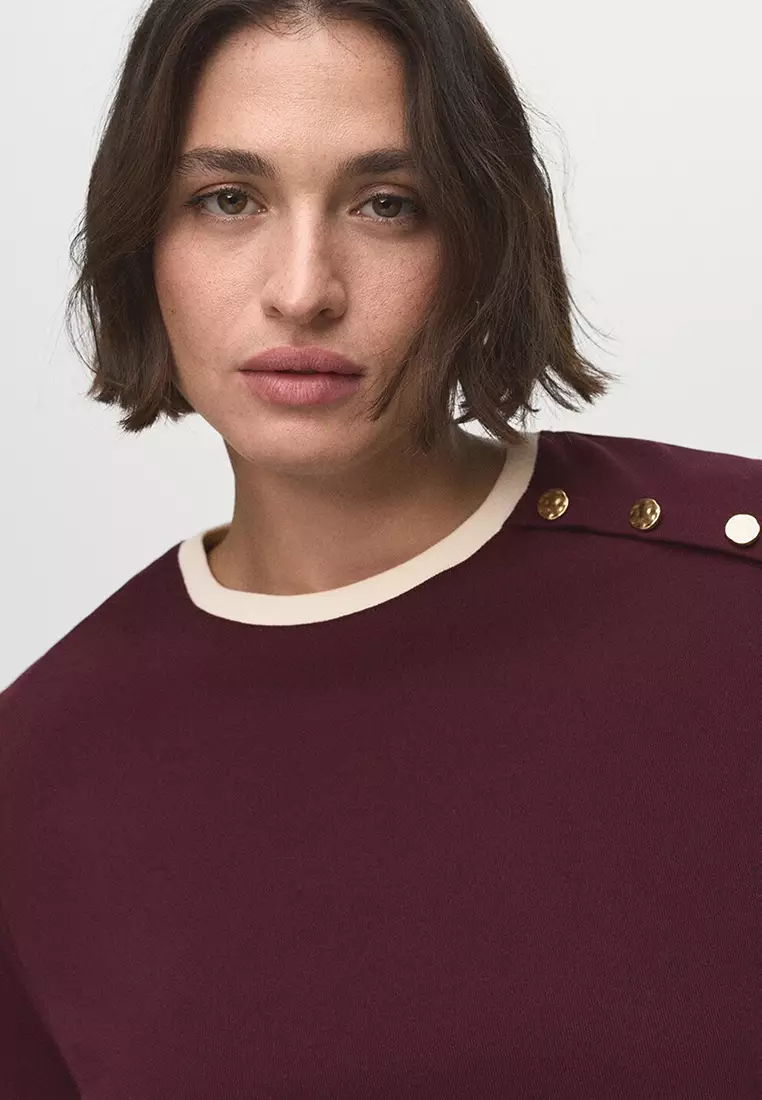 Buttoned Cotton T-Shirt