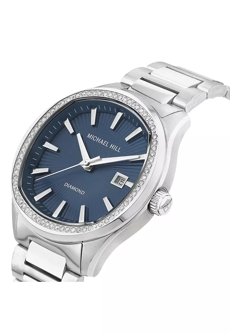 Buy Michael Hill Men's 0.60 Carat TW Diamond Quartz Stainless Steel