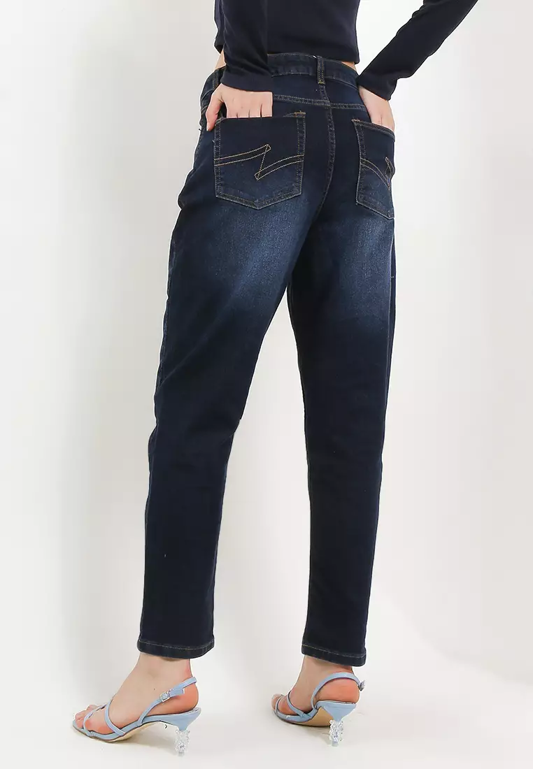Elodia Mom Fit Denim Pants