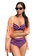 Halo multi (2pcs) Stripe Pattern Bikini Swimsuit 5F5C2USC26EC56GS_1