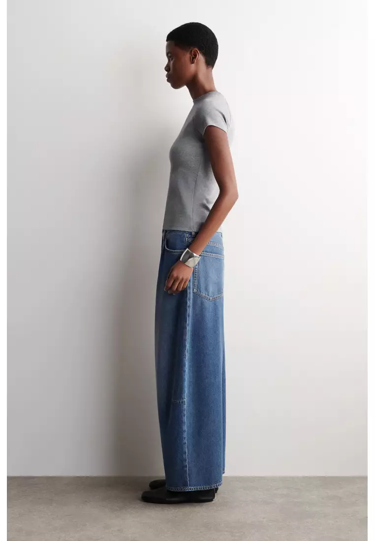 TWINE BARREL-LEG JEANS