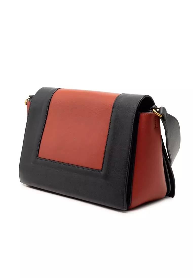Pre-Loved Celine Medium Shiny Smooth Calfskin Frame Shoulder Bag