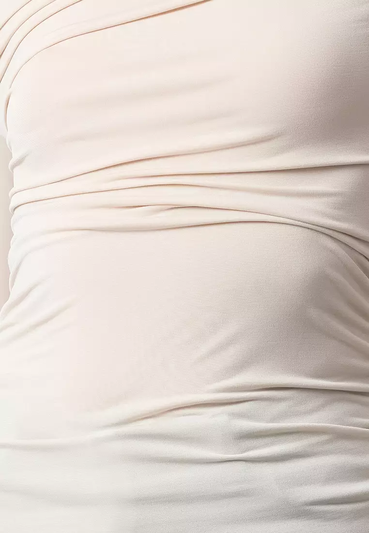 Asymmetrical Ruched Blouse