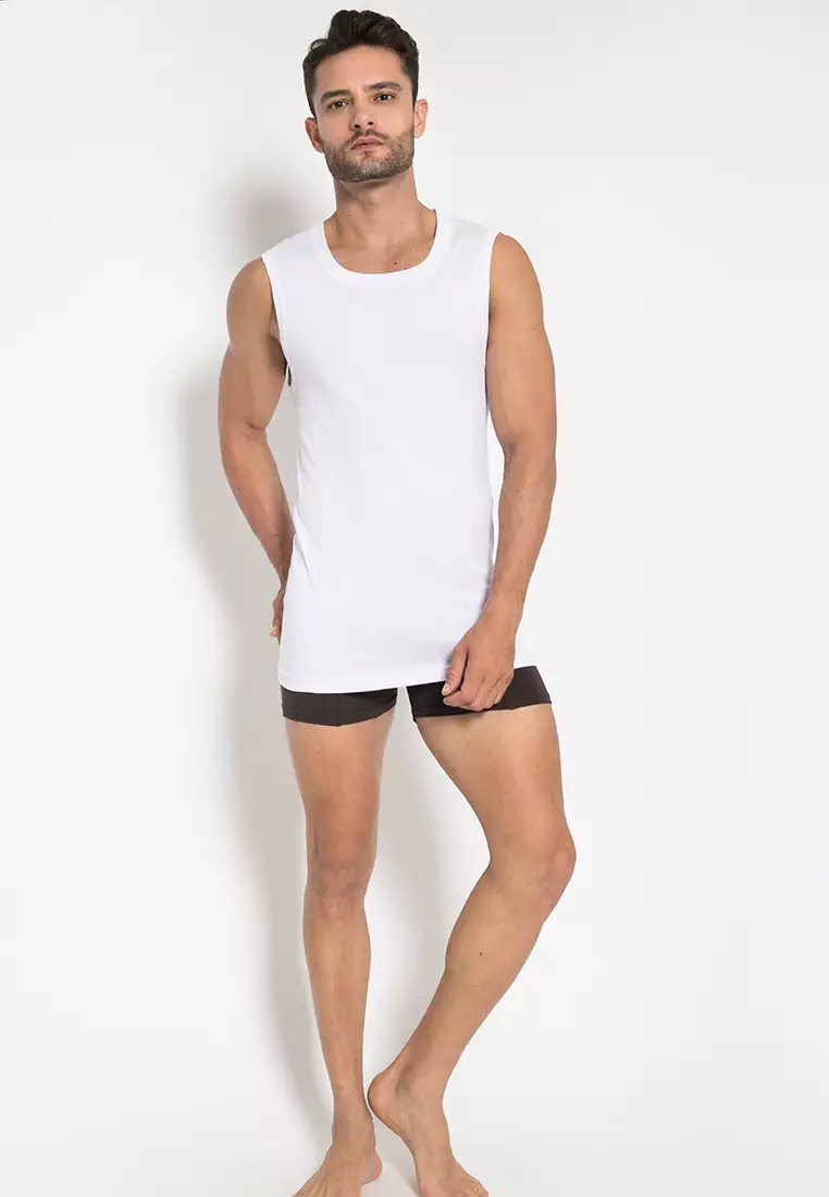 LGS - Innerwear - Pakaian Dalam Pria - Kaos Tank Top - Polos