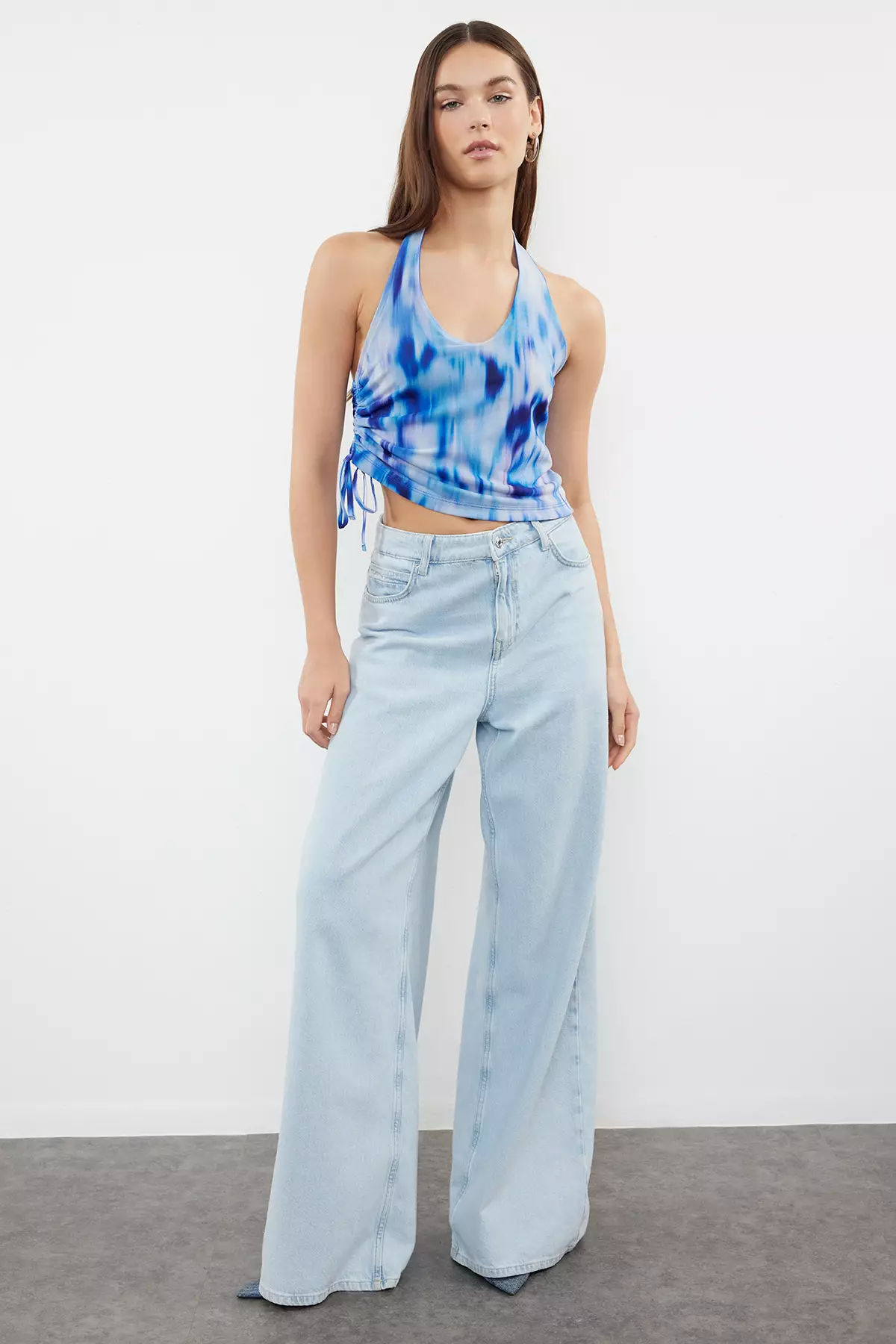 Halter Ruched Top