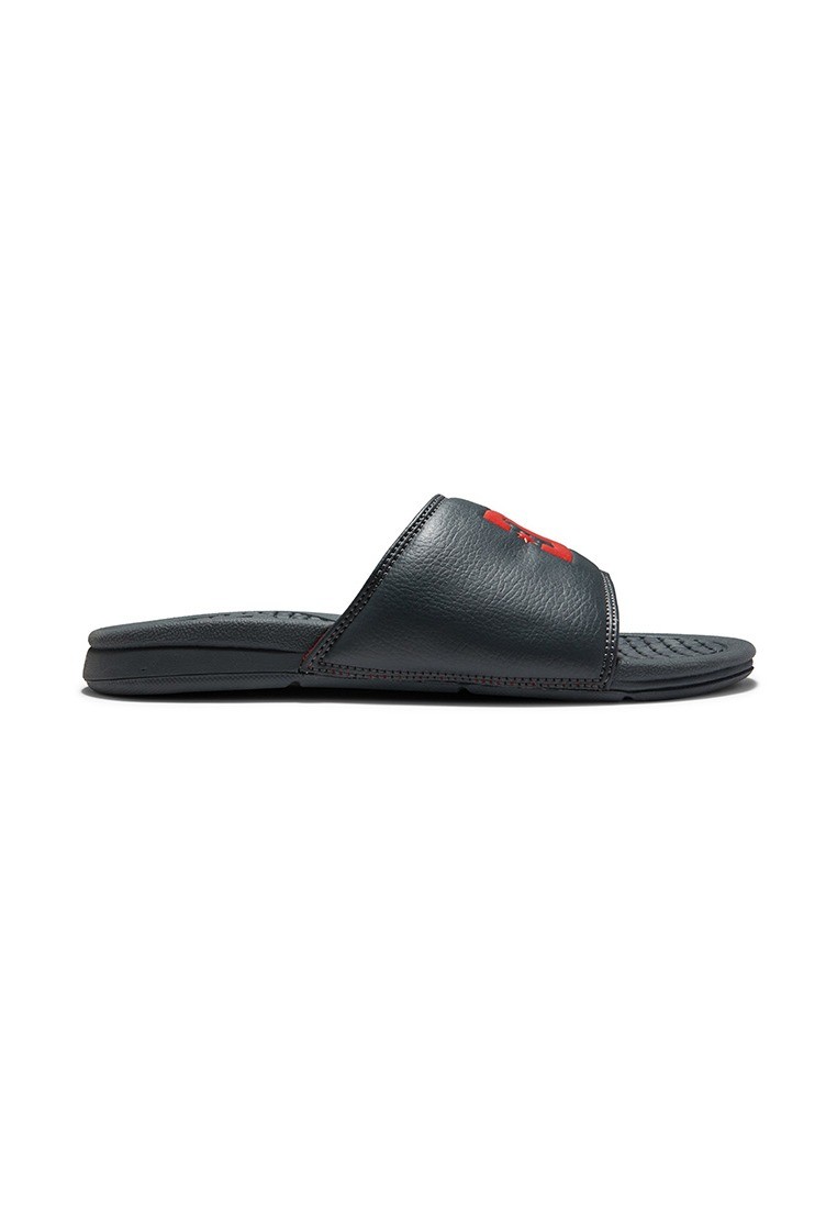DC Men Bolsa Slider Sandals - Black / Dark Red