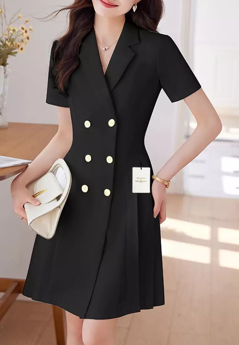 Elegant Short Sleeve Suit Dress YGH-EY8910