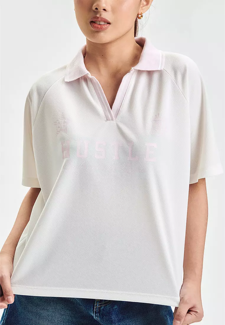 Hustle Loose Mesh Polo