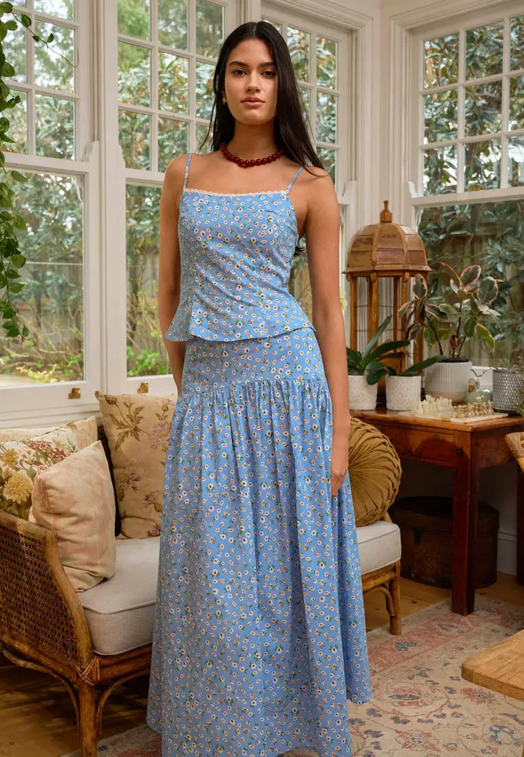 Alisa Gathered Full Skirt