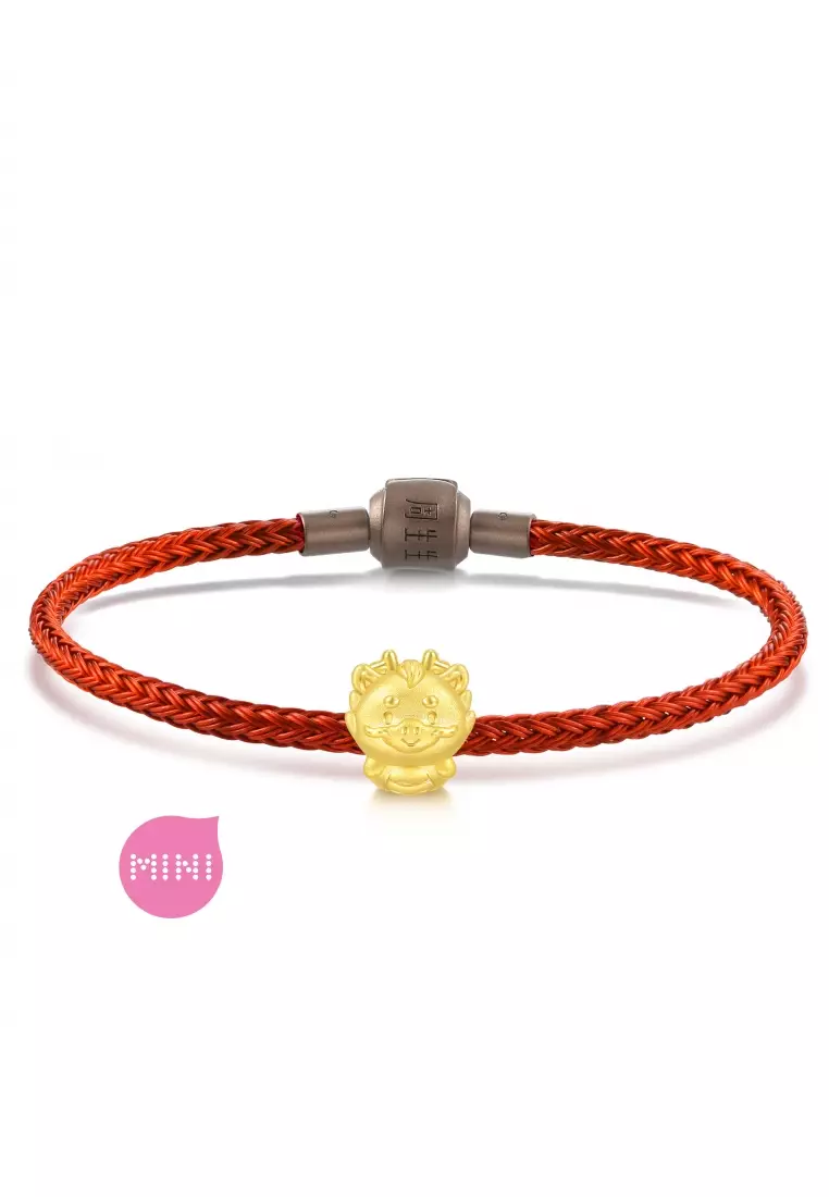 Charme 999 24K Gold Chinese Zodiac Dragon Charm 93695C (Bracelet not included)