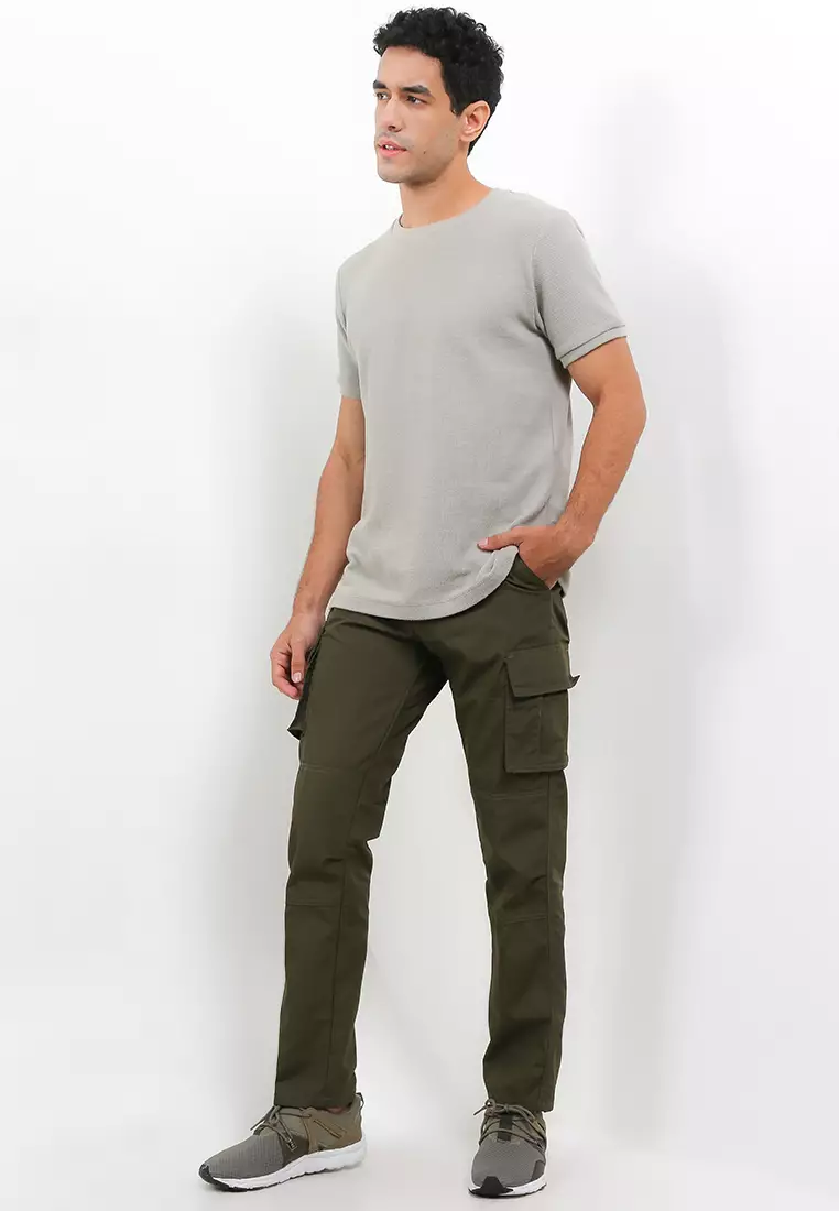 BULFARO Celana Cargo Ripstop Pants Non Stretch Fit Reguler - Army Green