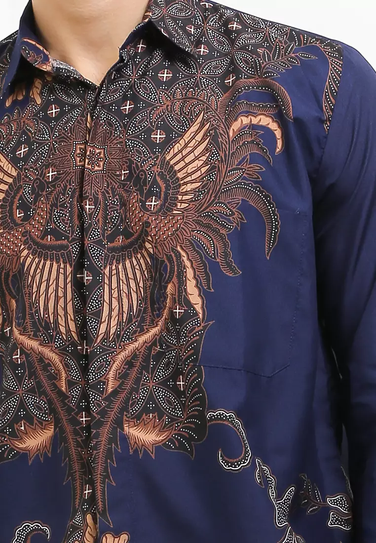 Kawiswara Kemeja Batik Exclusive Premium Pria Casual Modern Lengan Panjang