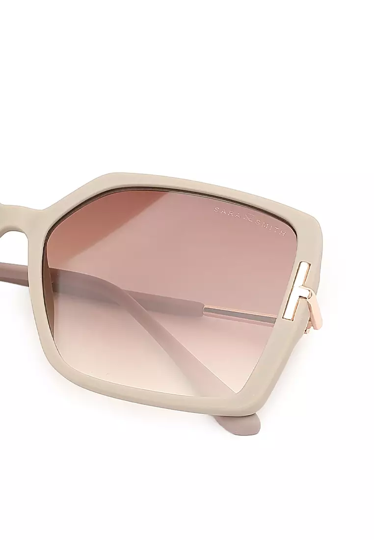 Unisex Fashion Sunglasses (Kacamata Hitam) - Abu-Abu / Cokelat