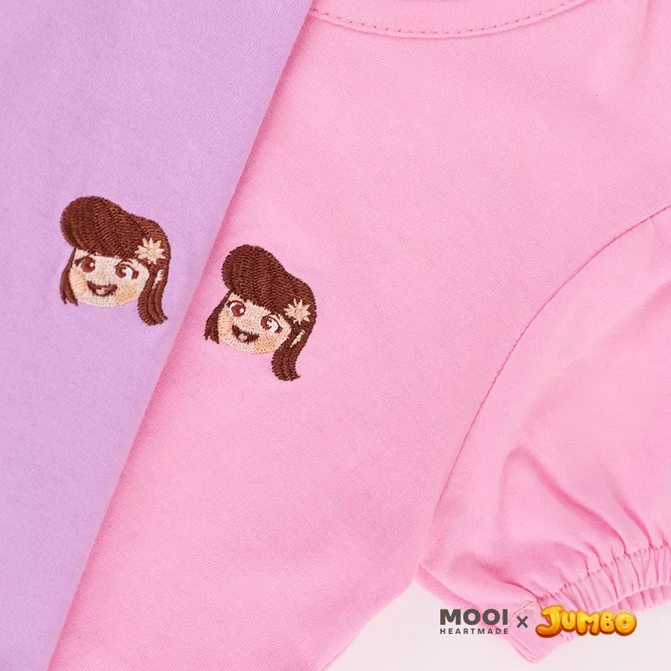 Mooi x Jumbo Setelan Anak Perempuan Meri Playset - Pink Berry